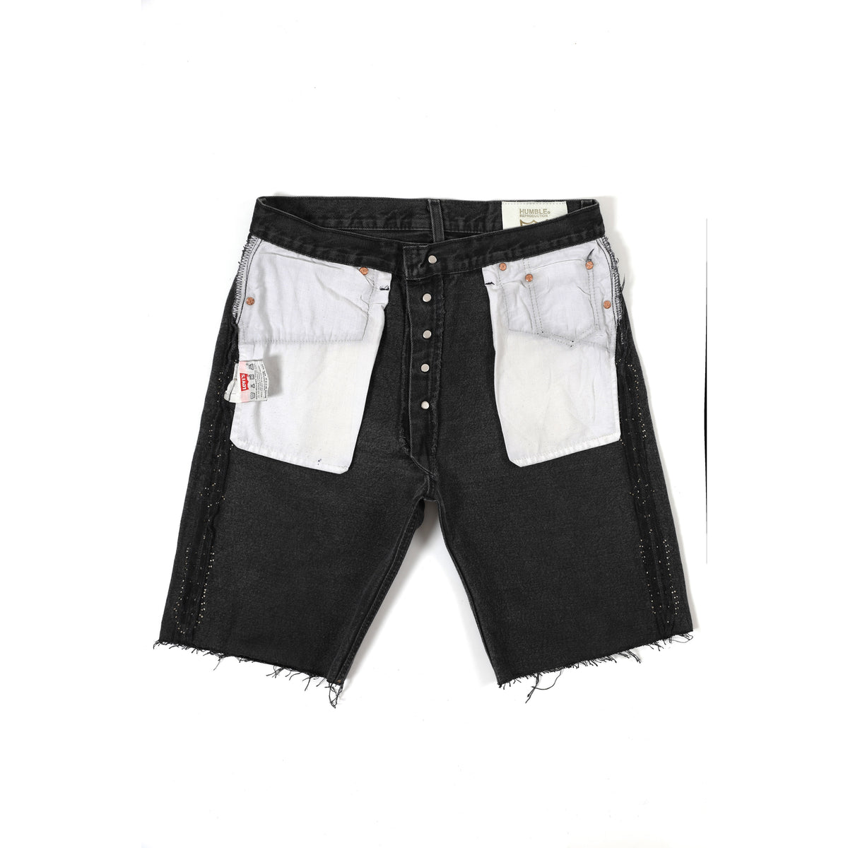 HUMBLE x HTC Gemstone Studded Black Denim Shorts – HUMBLE