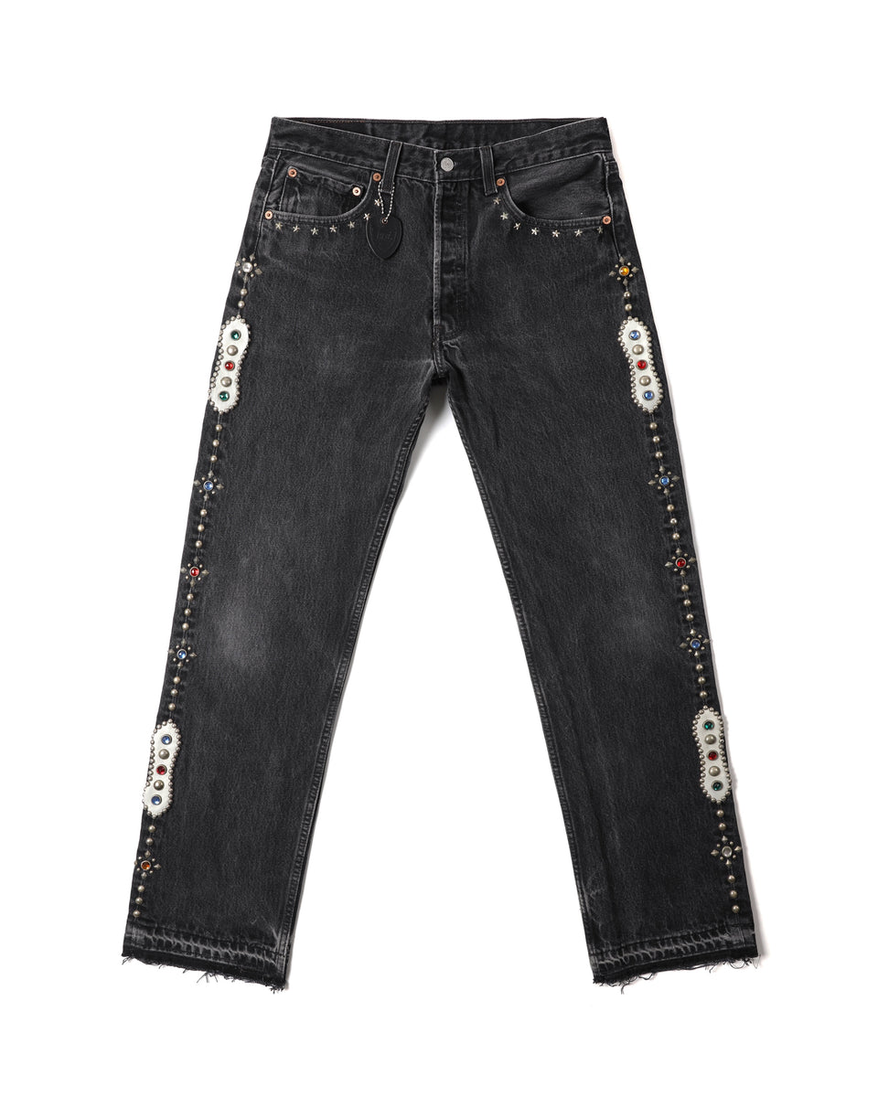 HUMBLE x HTC Gemstone Studded Black Jeans – HUMBLE REPRODUCTION