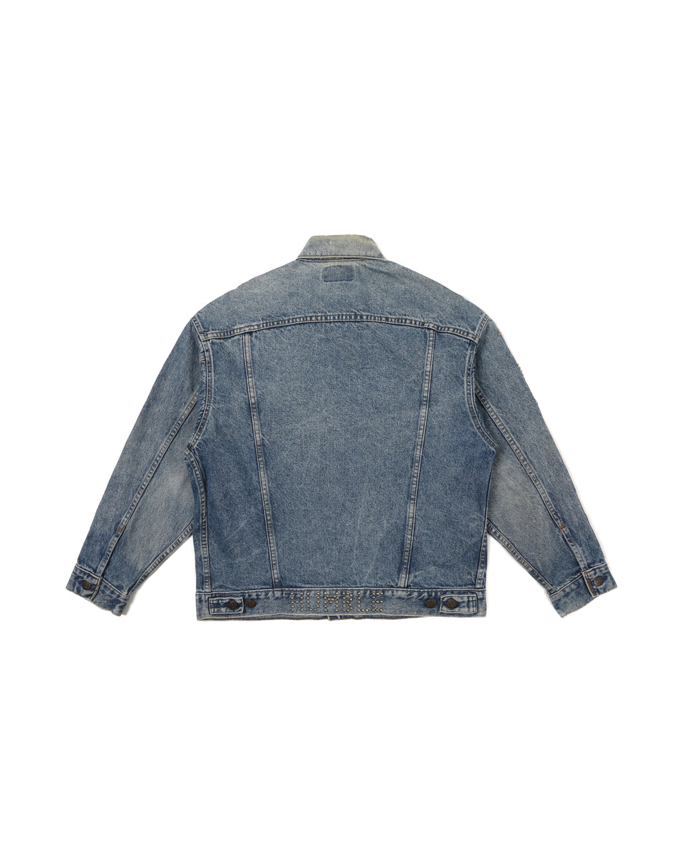 HUMBLE x HTC Gemstone Studded Blue Denim Jacket