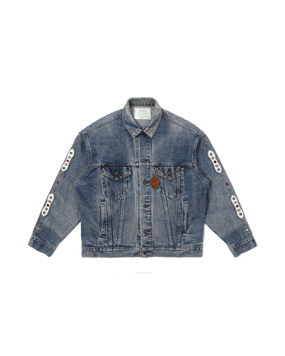 HUMBLE x HTC Gemstone Studded Blue Denim Jacket – HUMBLE REPRODUCTION