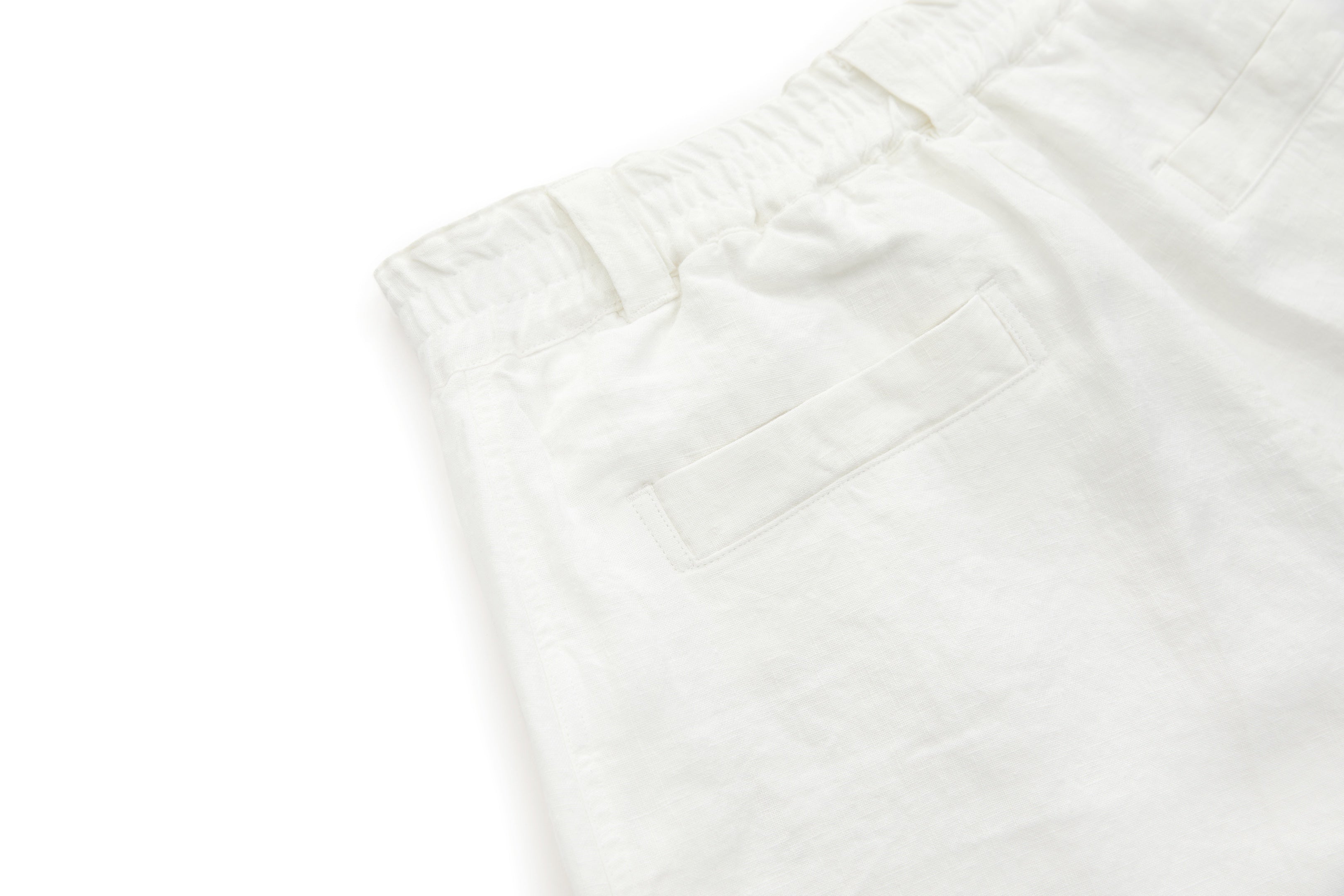 Bermuda Linen Shorts White