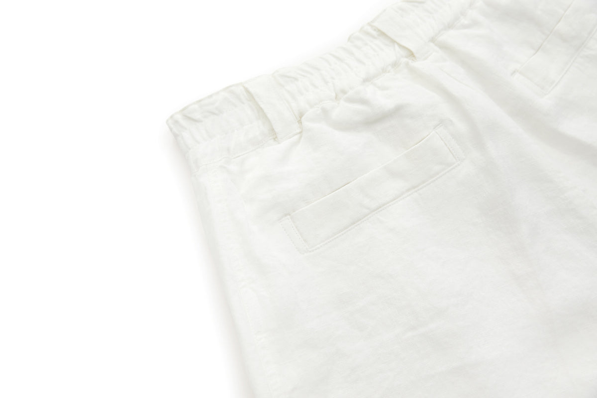 Bermuda Linen Shorts White – product image 10