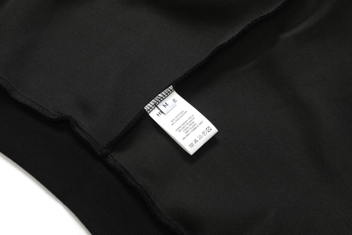 Zip-Up Hoodie Black – product image 10