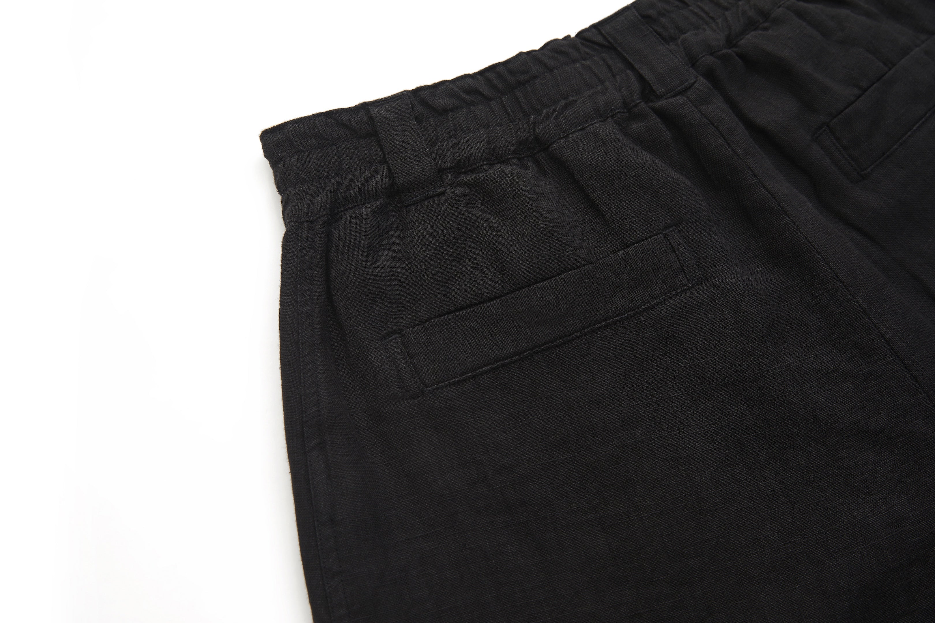 Bermuda Linen Shorts Black