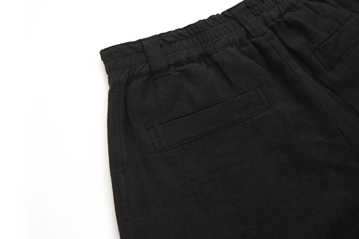 Bermuda Linen Shorts Black – product image 10