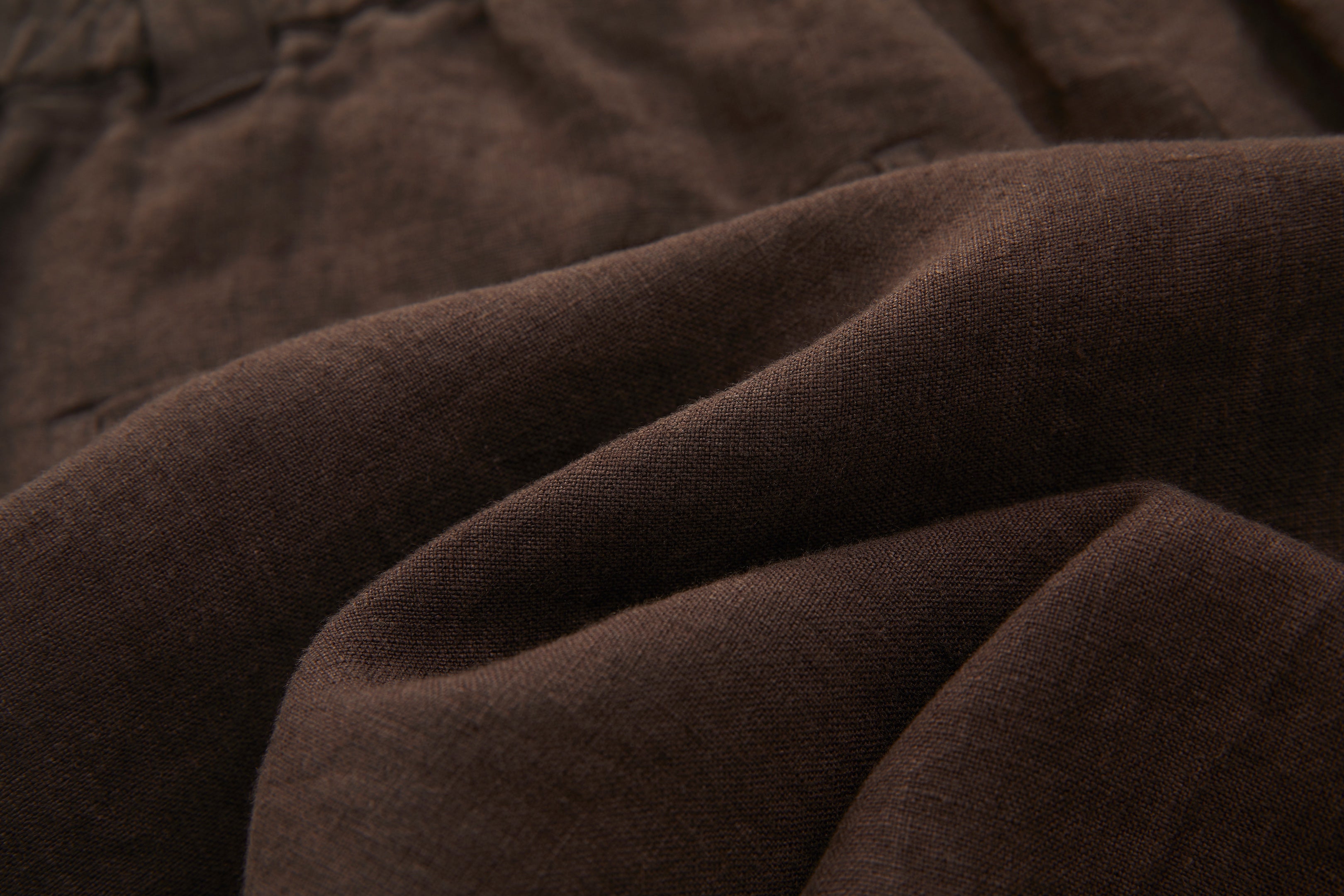 Bermuda Linen Shorts Brown