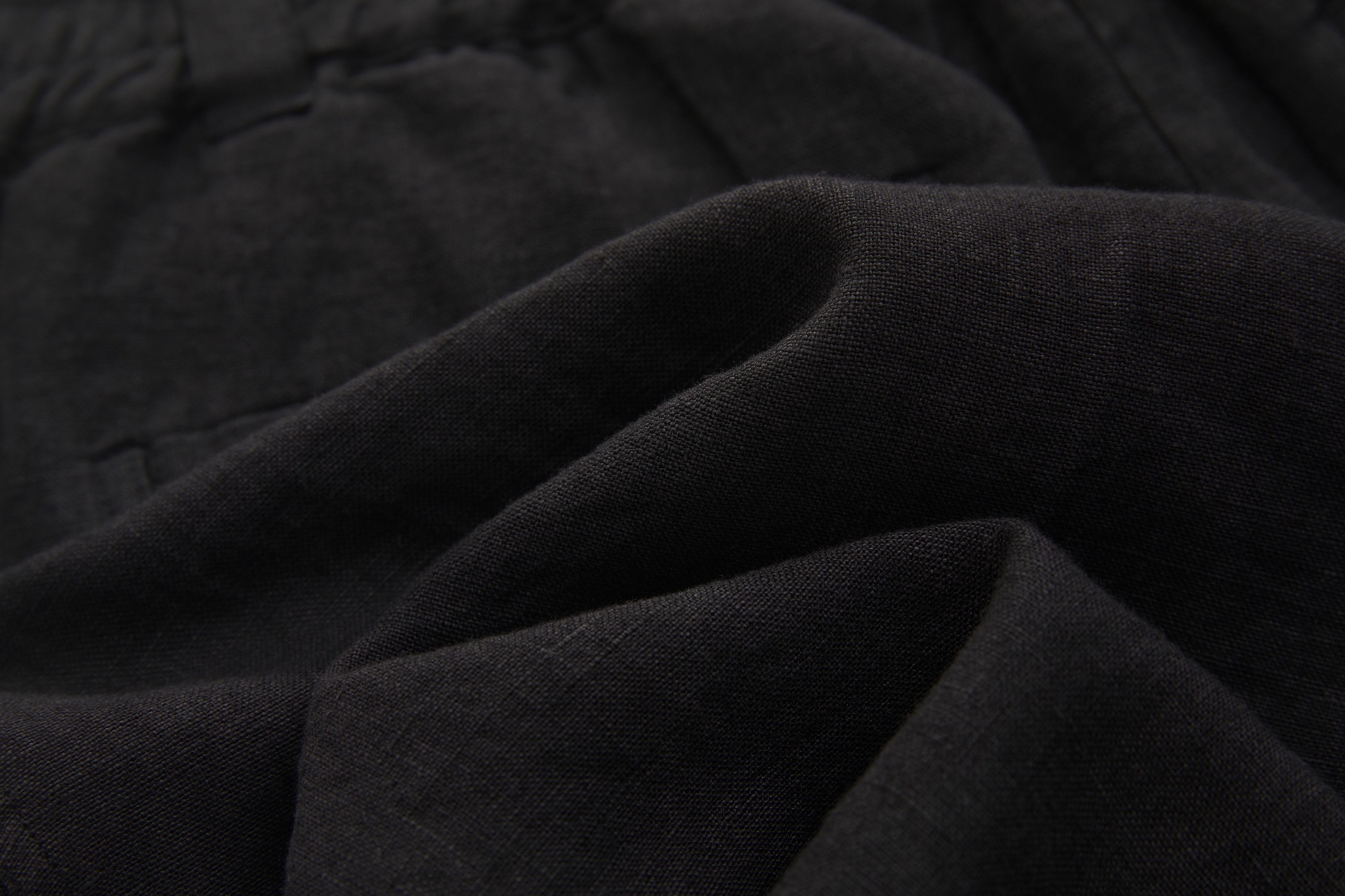 Bermuda Linen Shorts Black