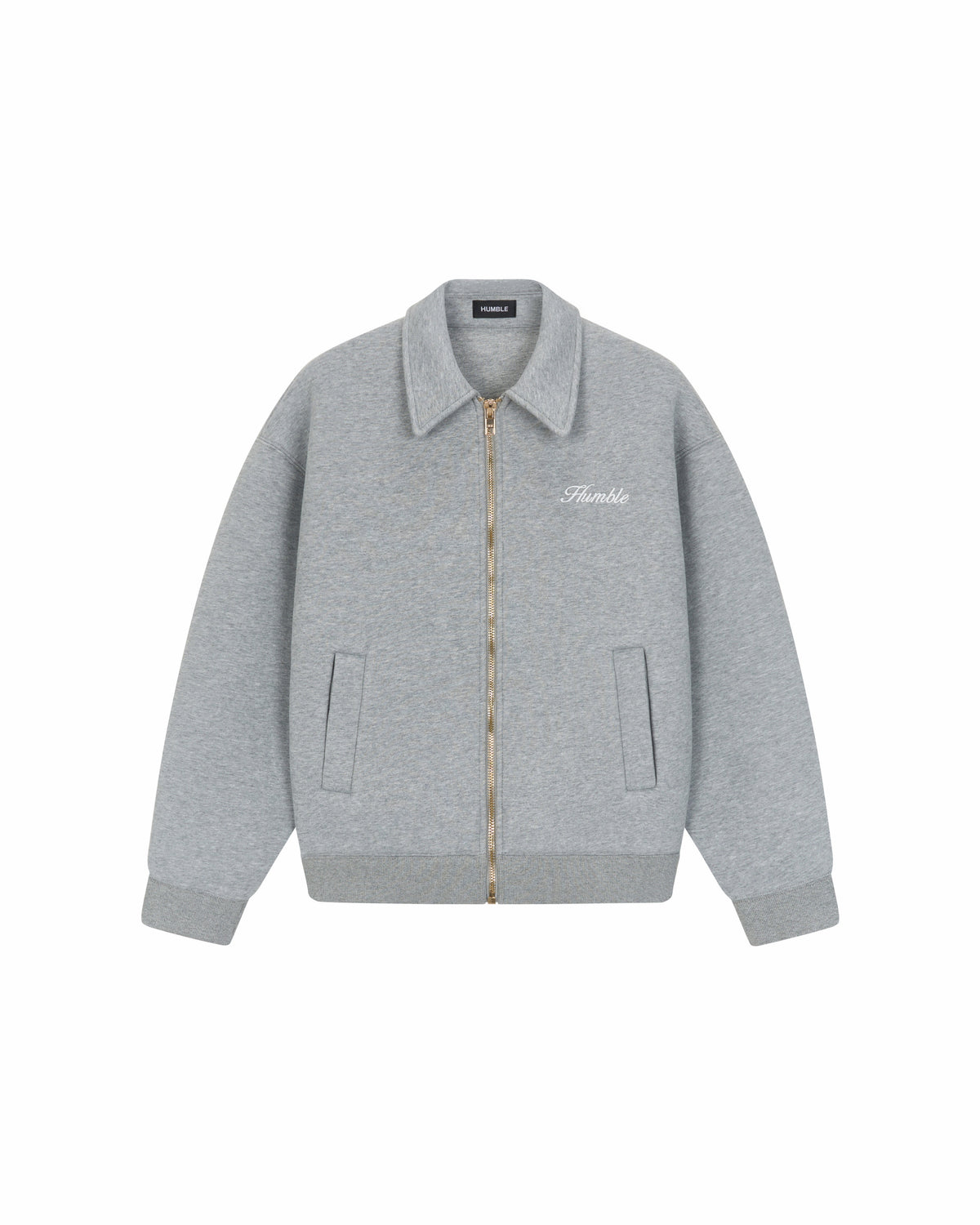 Jersey Blouson Jacket Grey