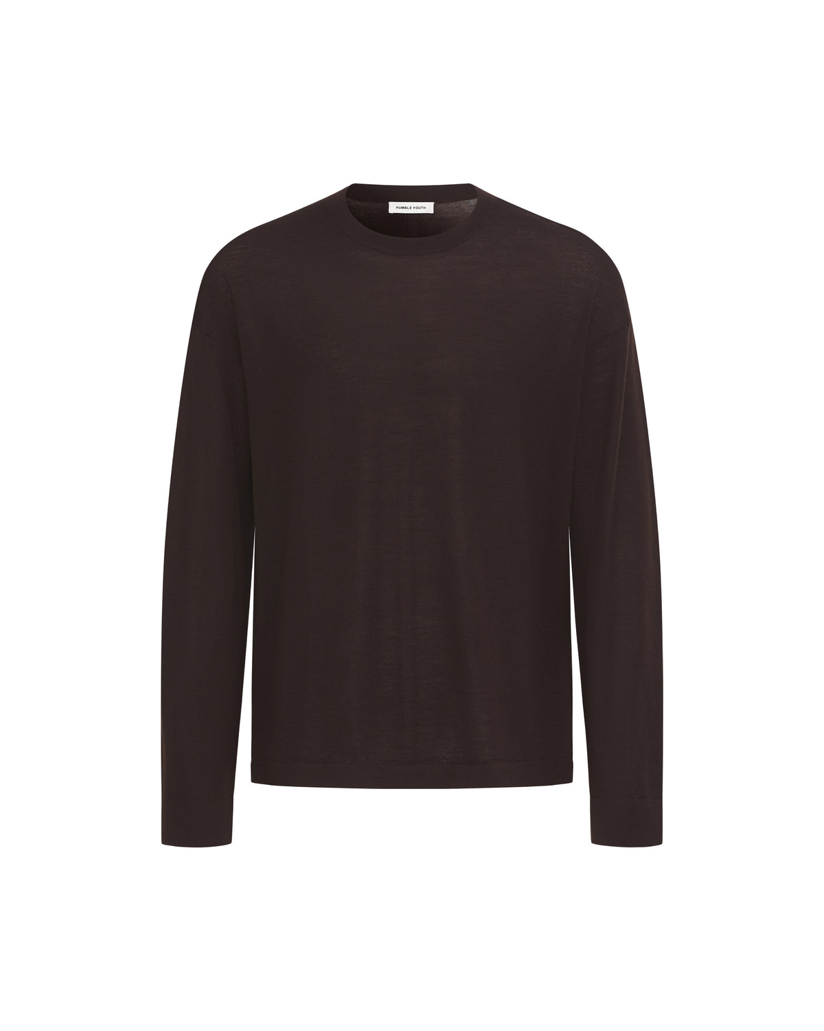 Wool T-Shirt Brown (Garter Stitch)
