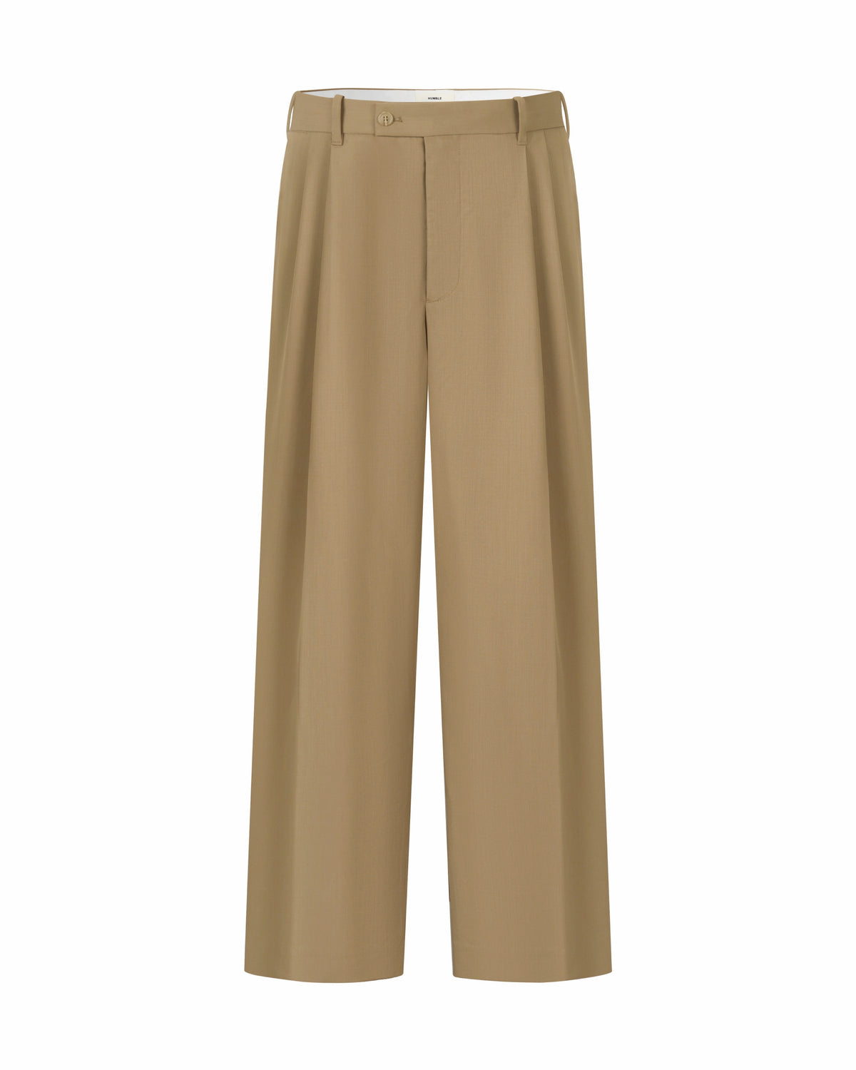 Two-Tuck Trousers Khaki