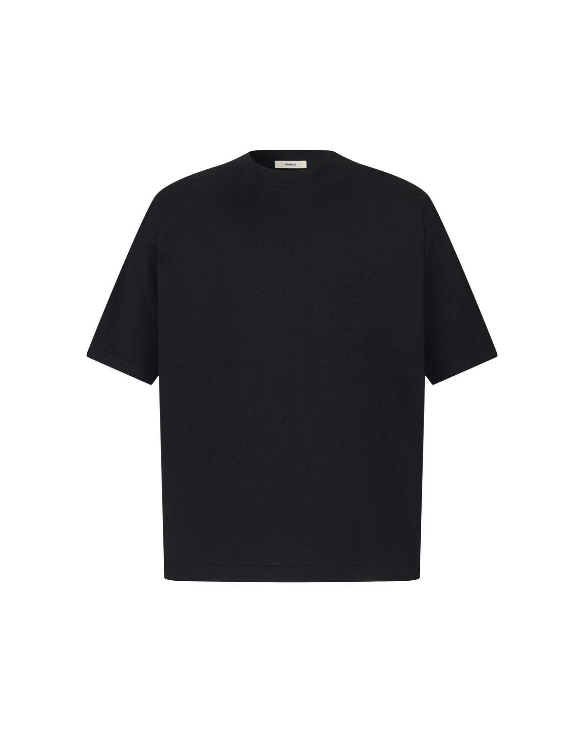 Wool T-Shirt Black (Central Seam)