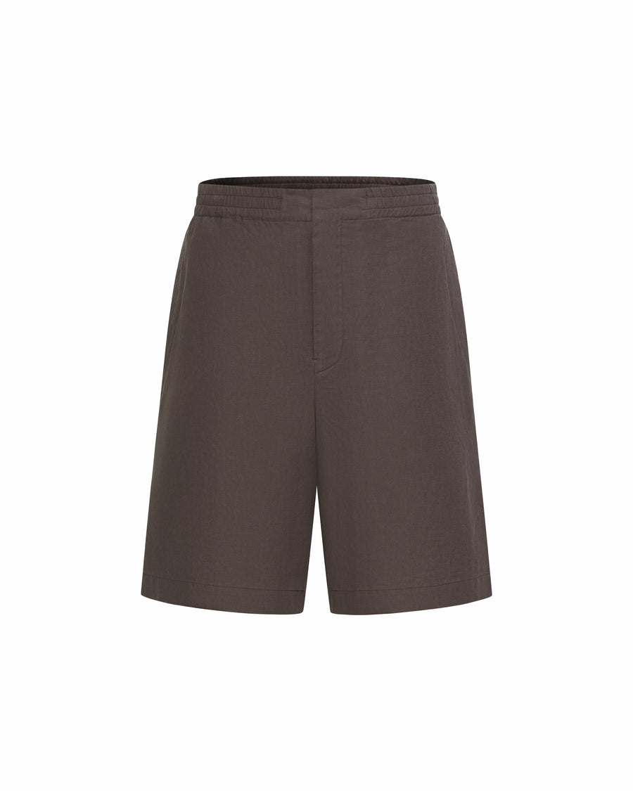 Linen Shorts Brown