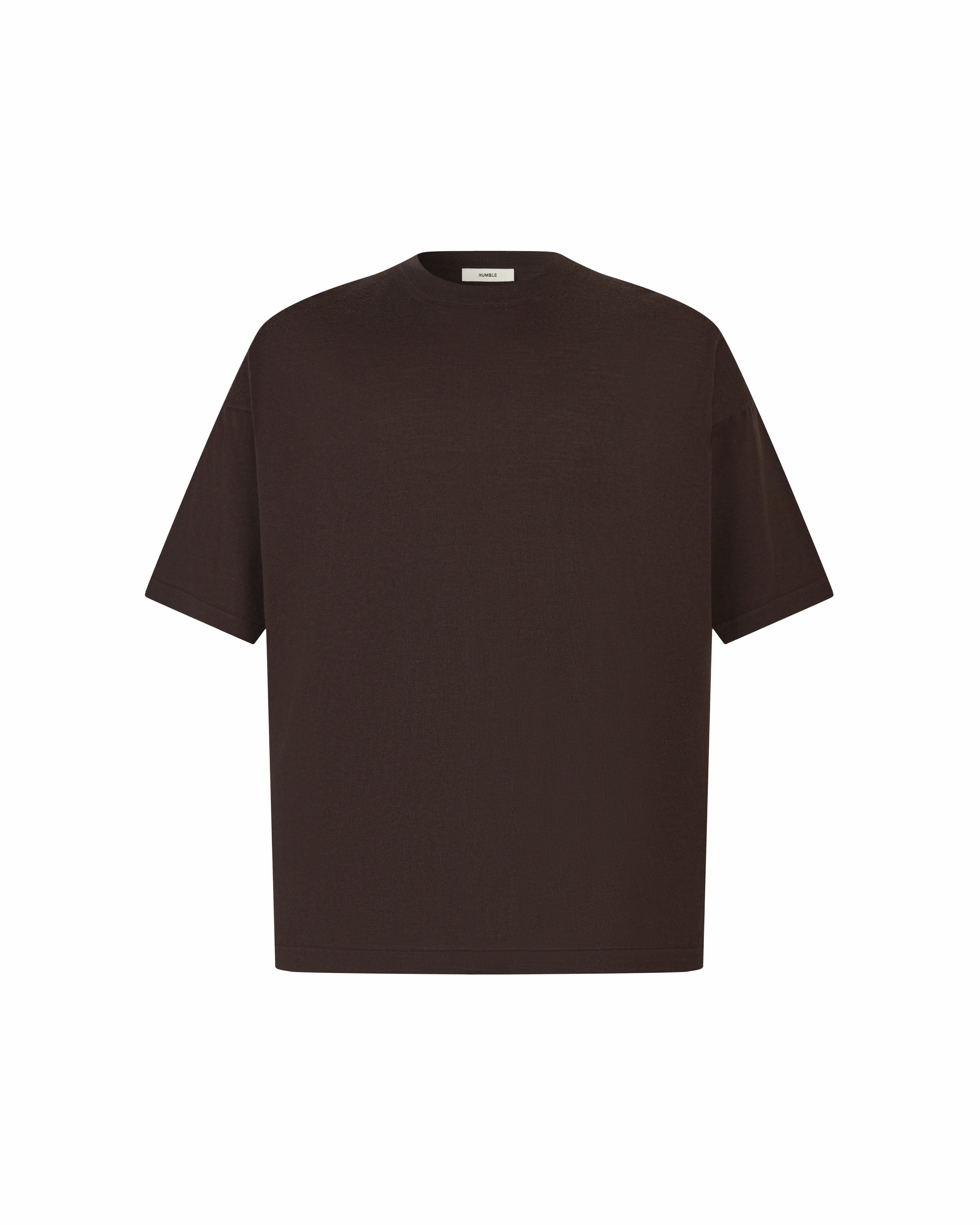 Wool T-Shirt Brown