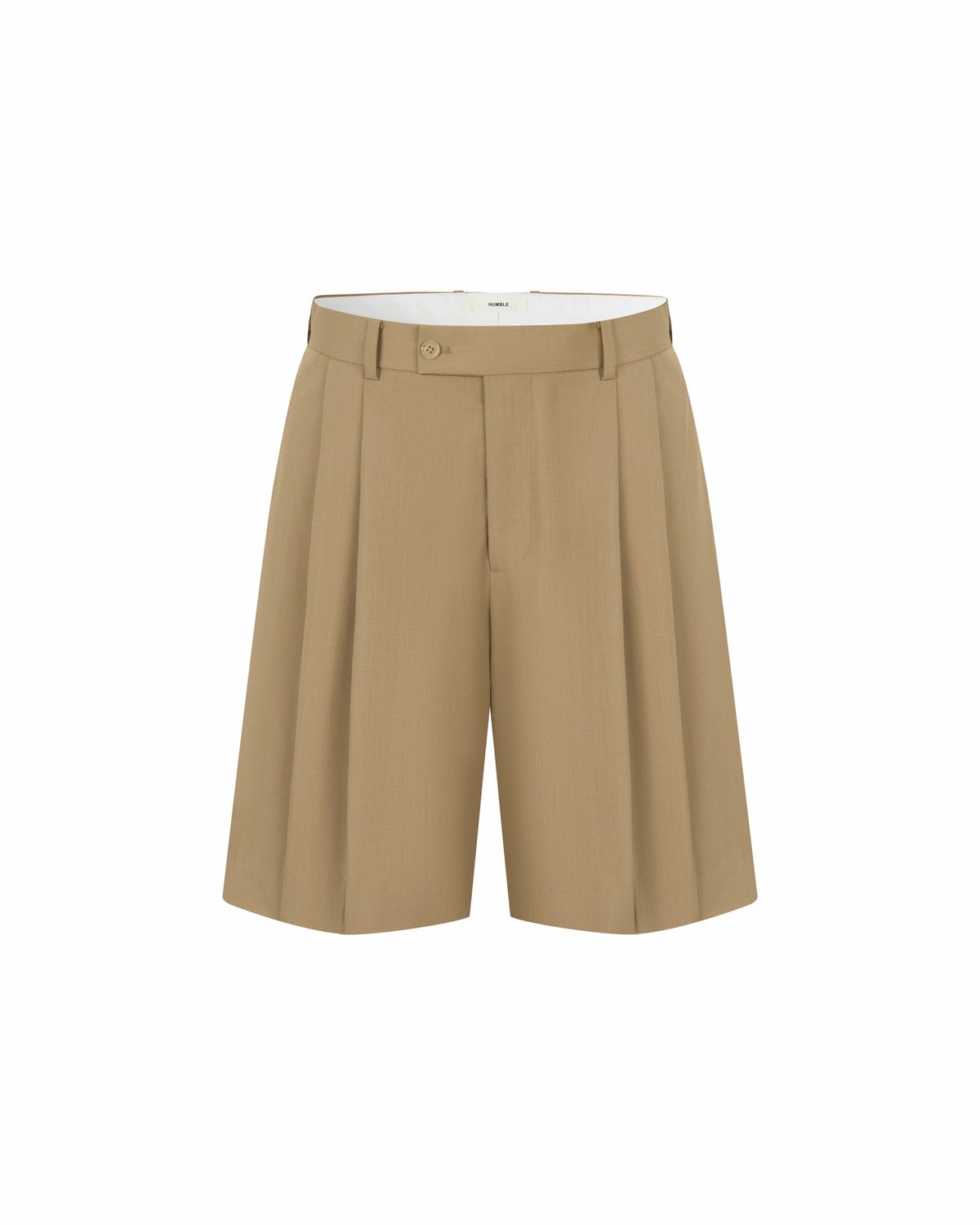 Two-Tuck Shorts Khaki