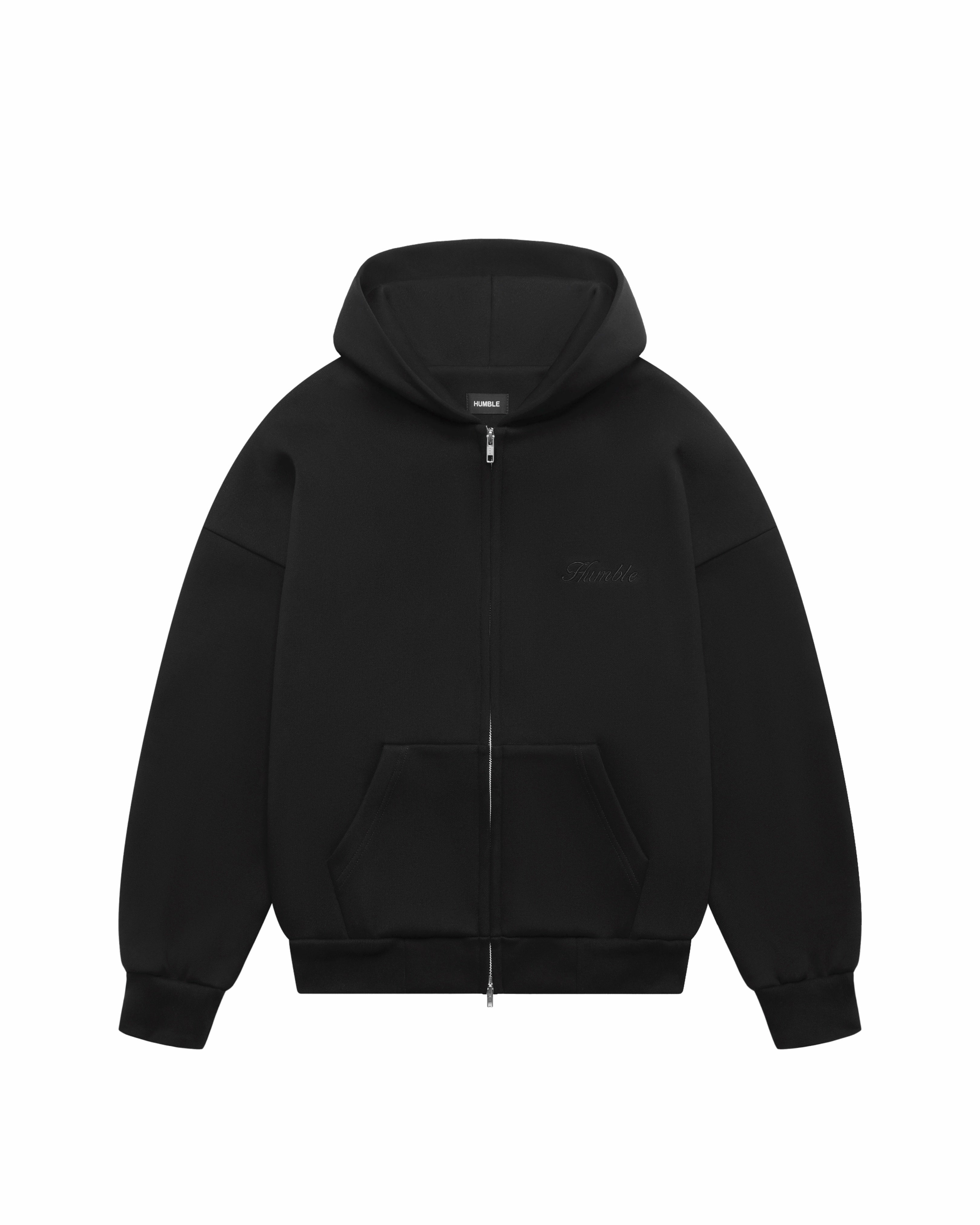 Zip-Up Hoodie Black