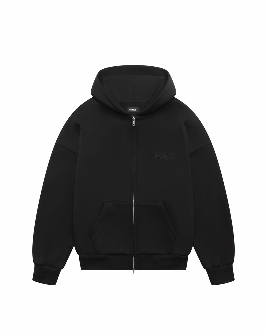 Zip-Up Hoodie Black