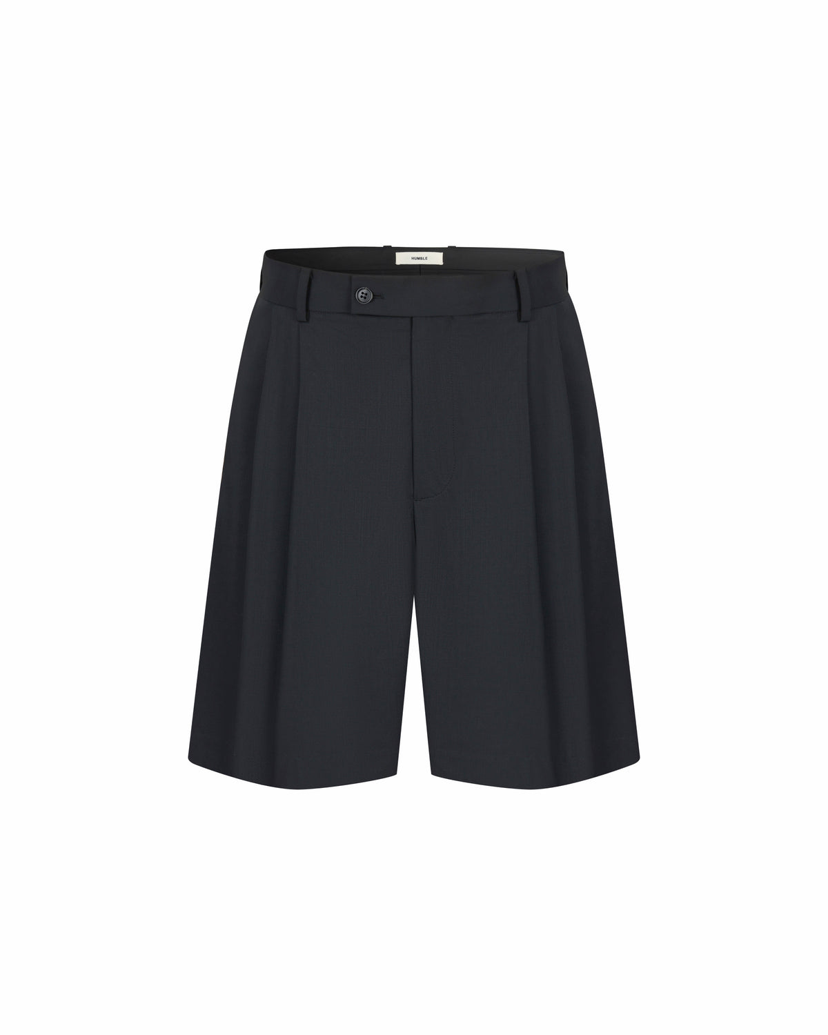 Two-Tuck Shorts Black