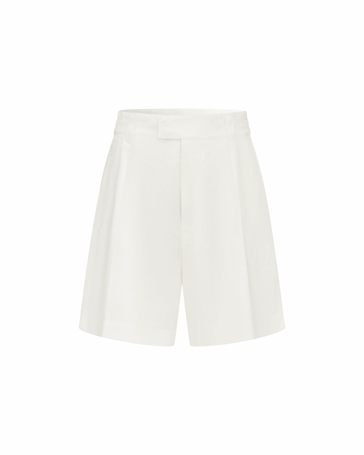 Bermuda Linen Shorts White