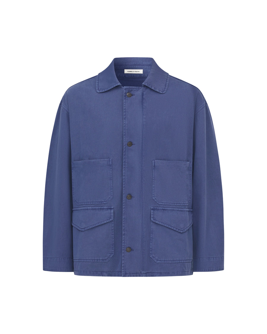 French Workwear Jacket Celtic Blue