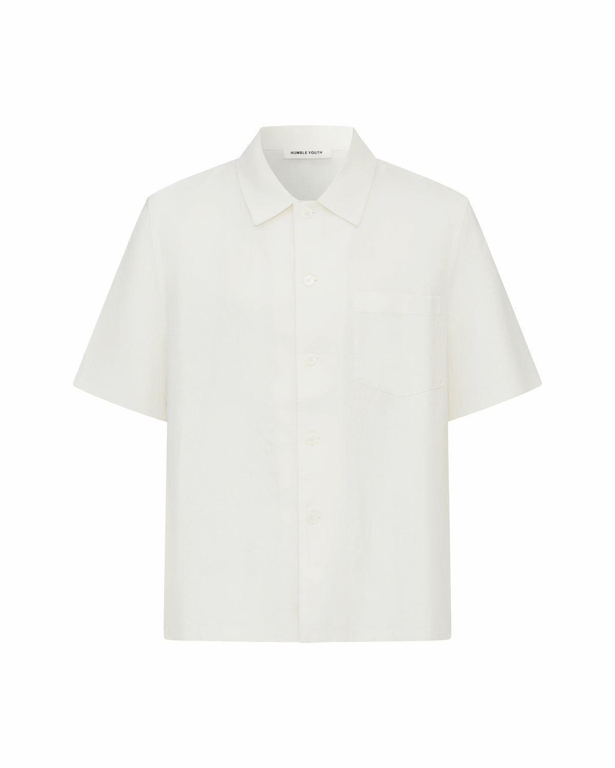 Boxy Short-Sleeve Shirt White