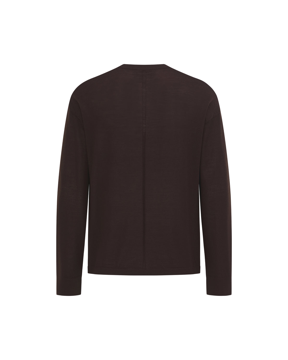 Wool T-Shirt Brown (Garter Stitch) – product image 2