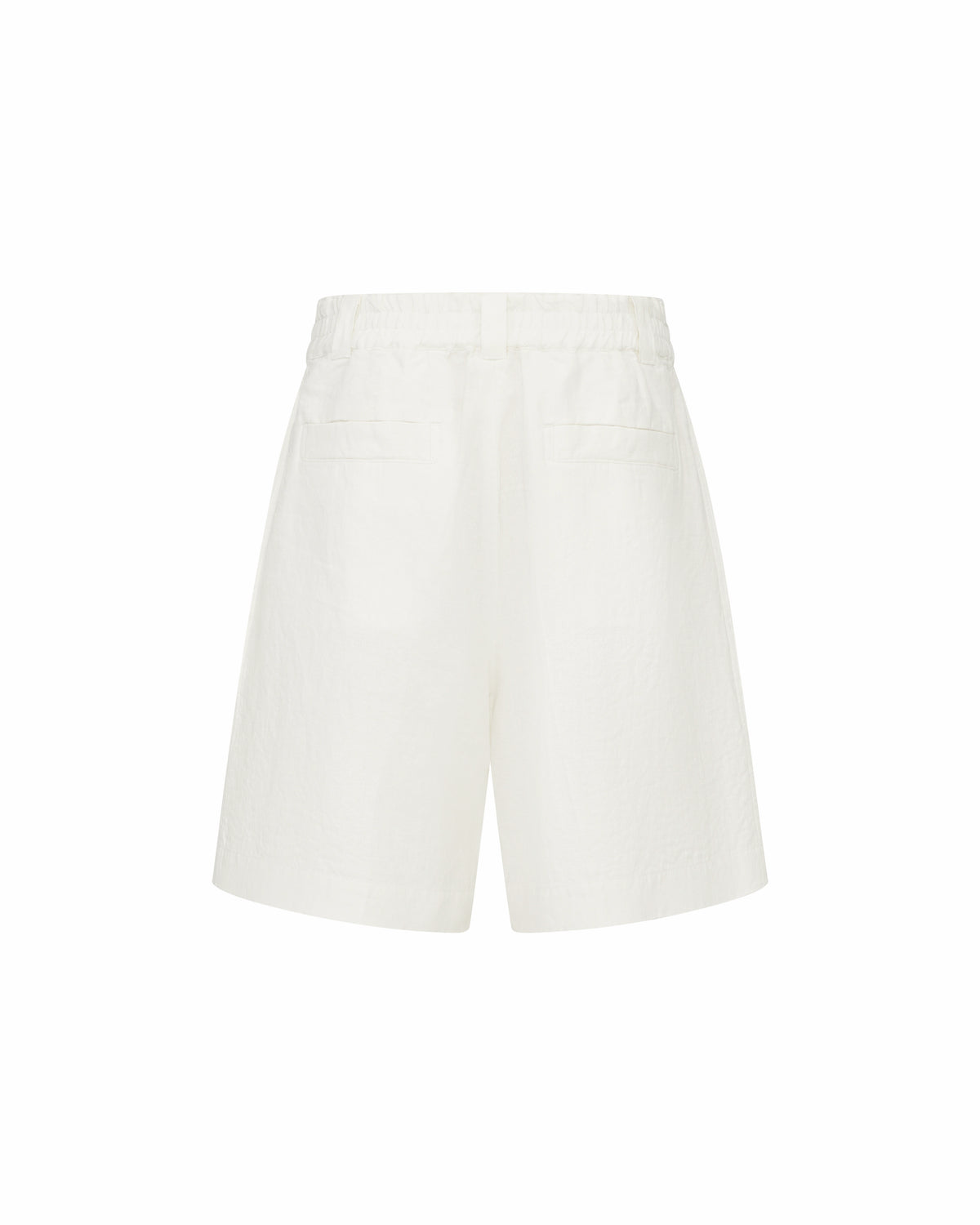 Bermuda Linen Shorts White – product image 2