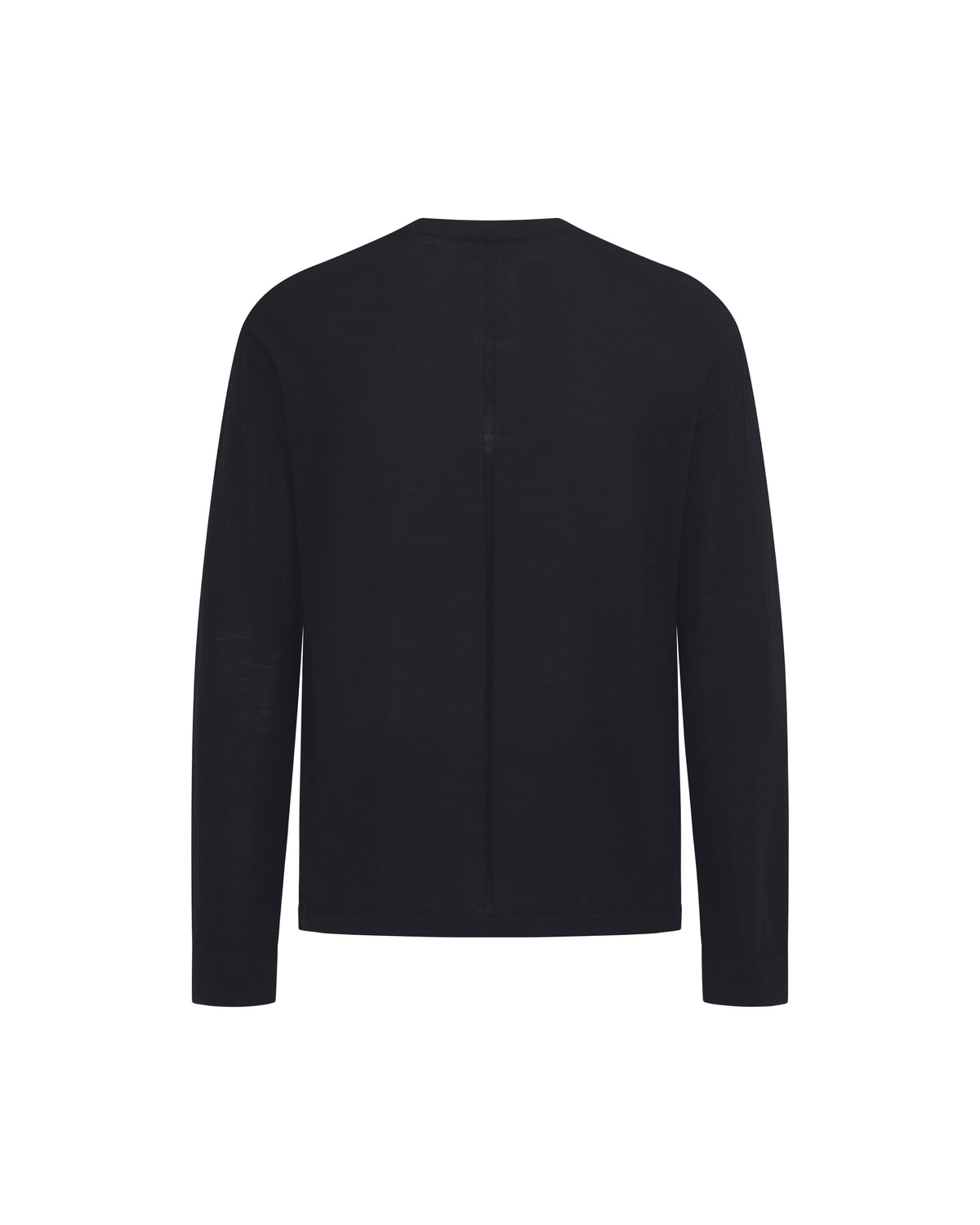 Wool T-Shirt Black (Garter Stitch) – product image 2