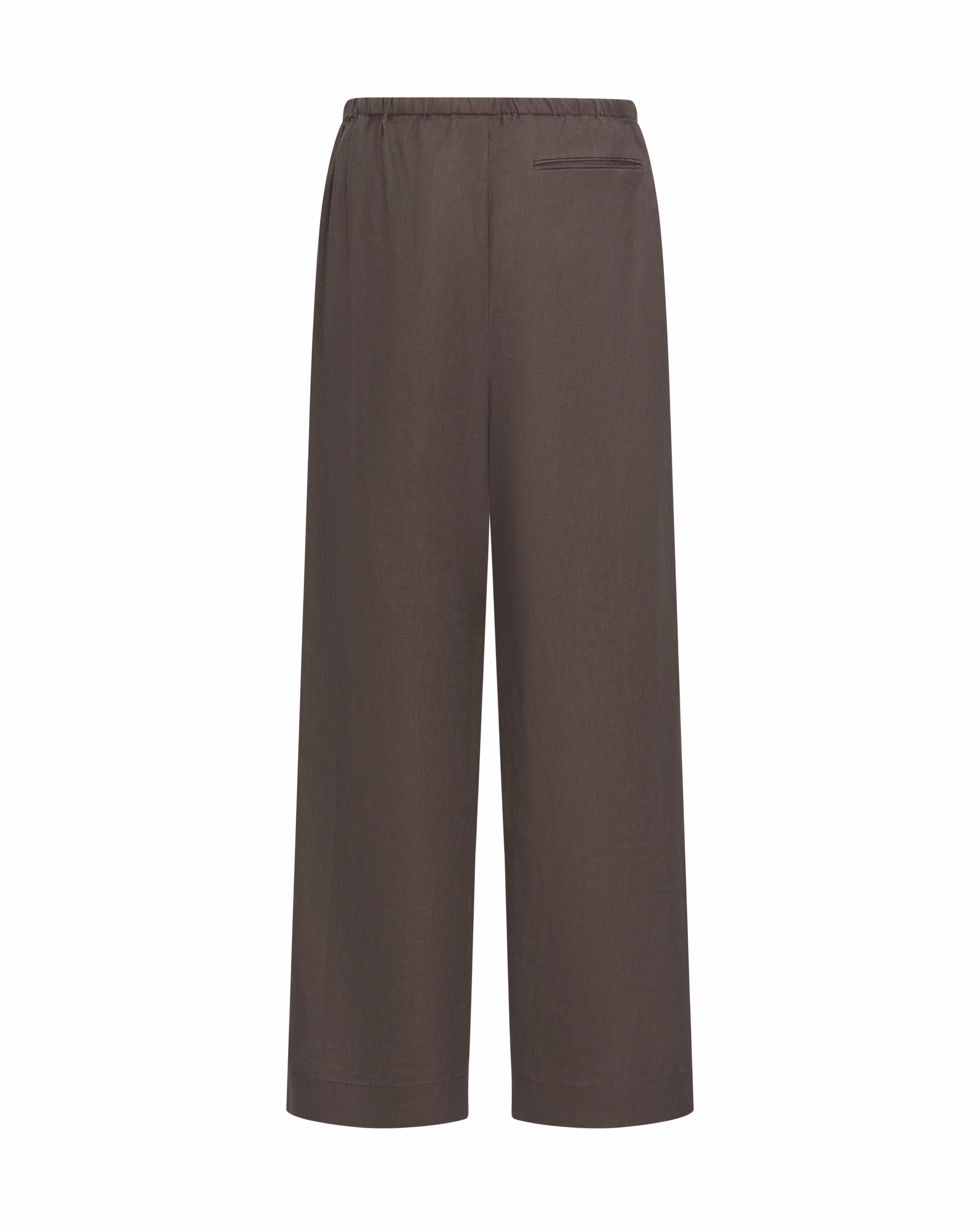 Linen Pants Brown