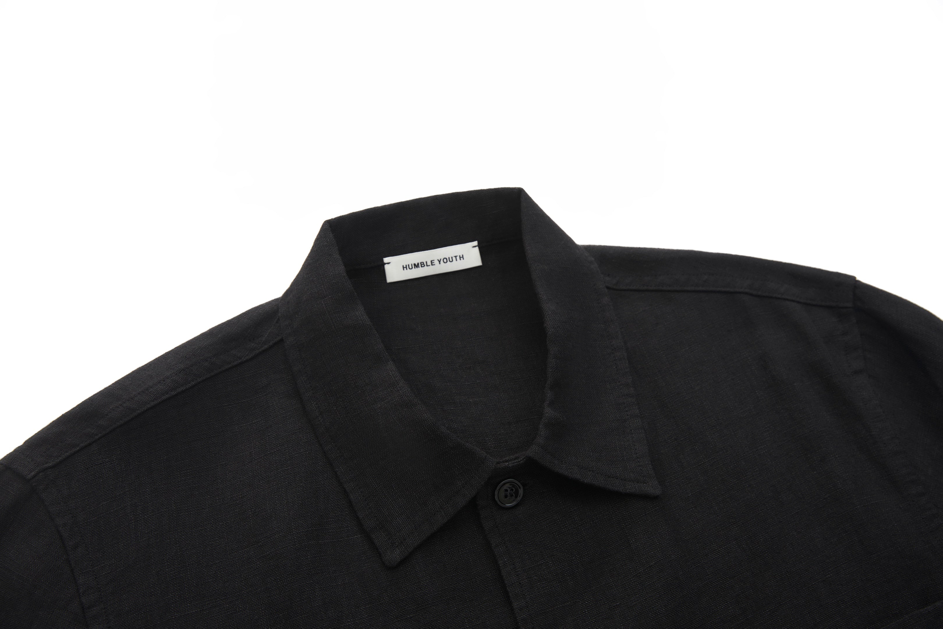 Boxy Short-Sleeve Shirt Black