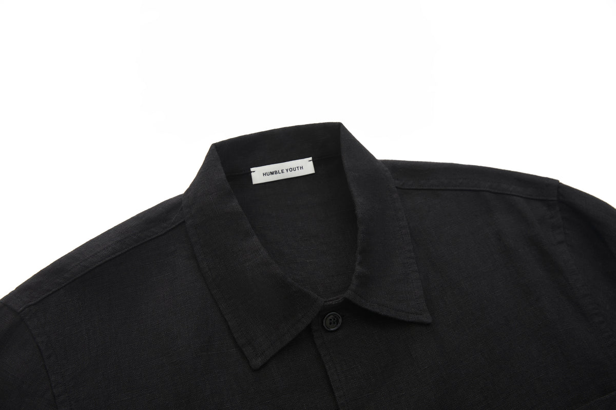 Boxy Short-Sleeve Shirt Black – product image 3