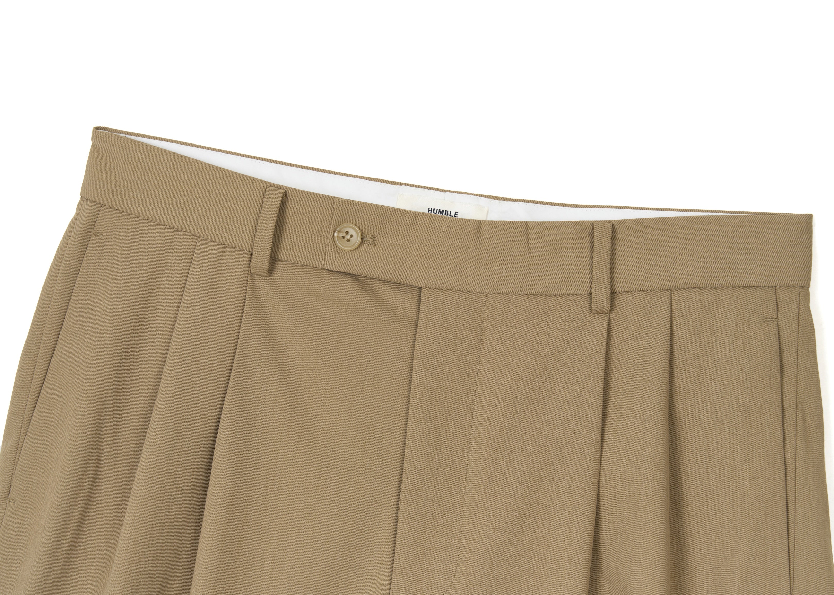 Two-Tuck Shorts Khaki
