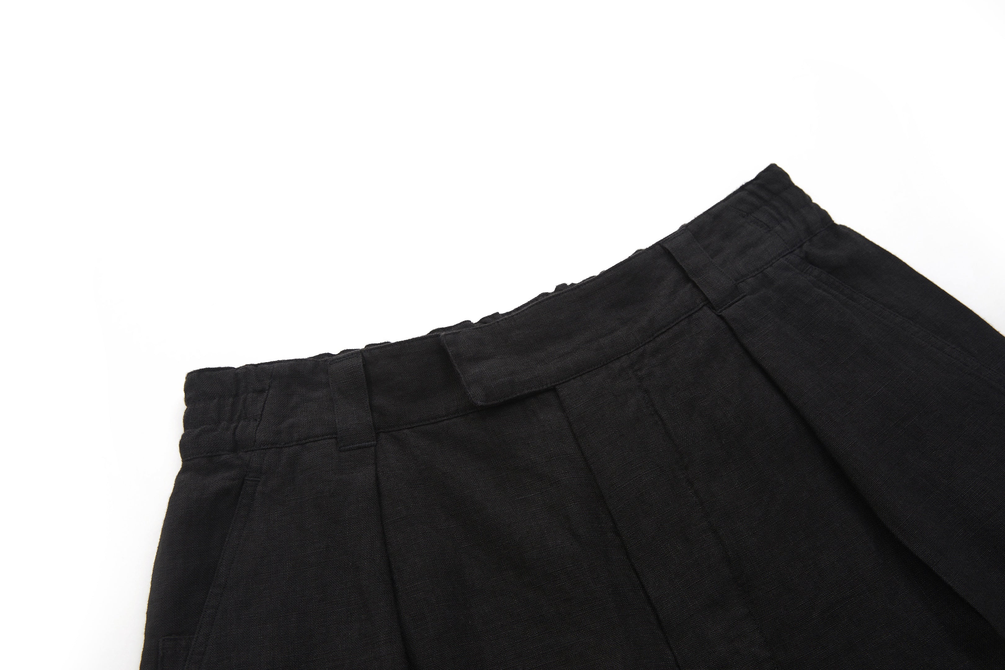 Bermuda Linen Shorts Black