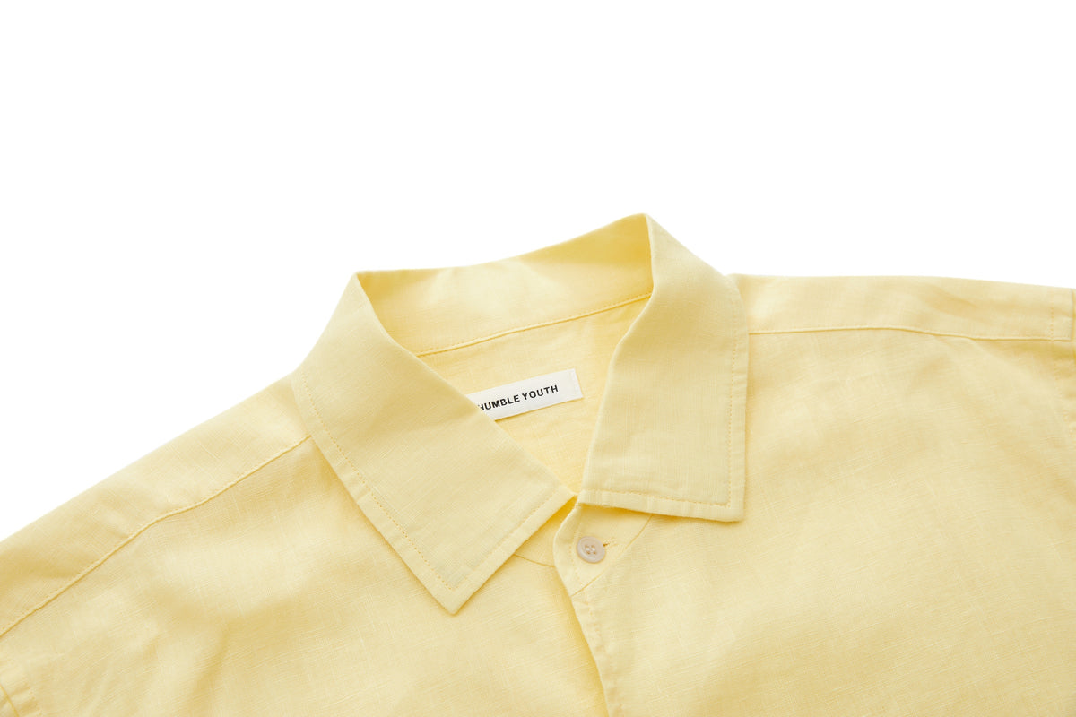 Linen Shirt Yellow – product image 3