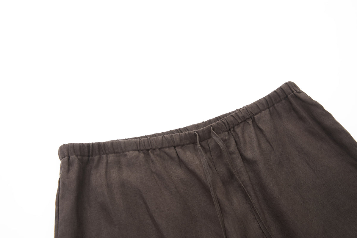 Linen Pants Brown – product image 3