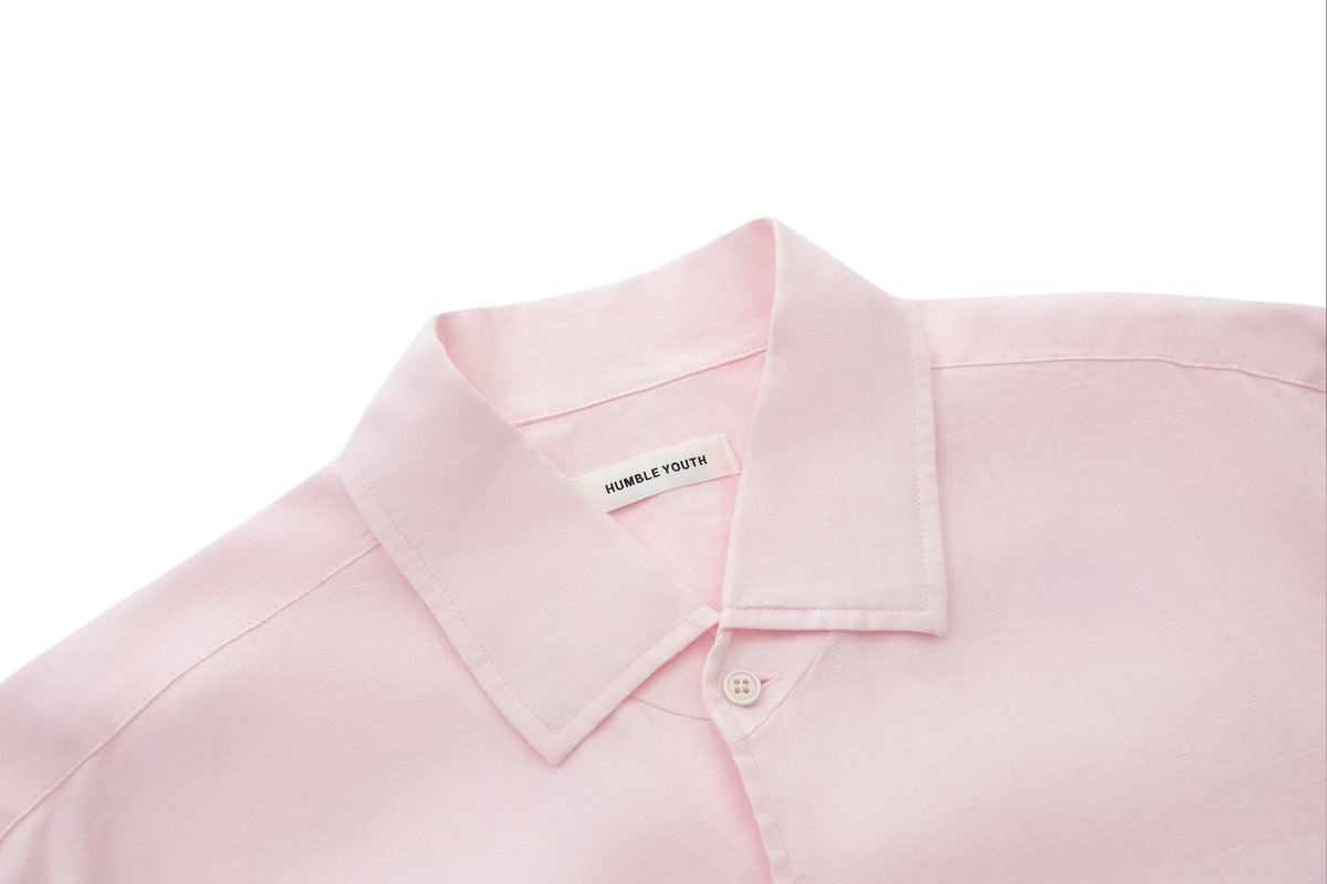 Linen Shirt Pink – product image 3