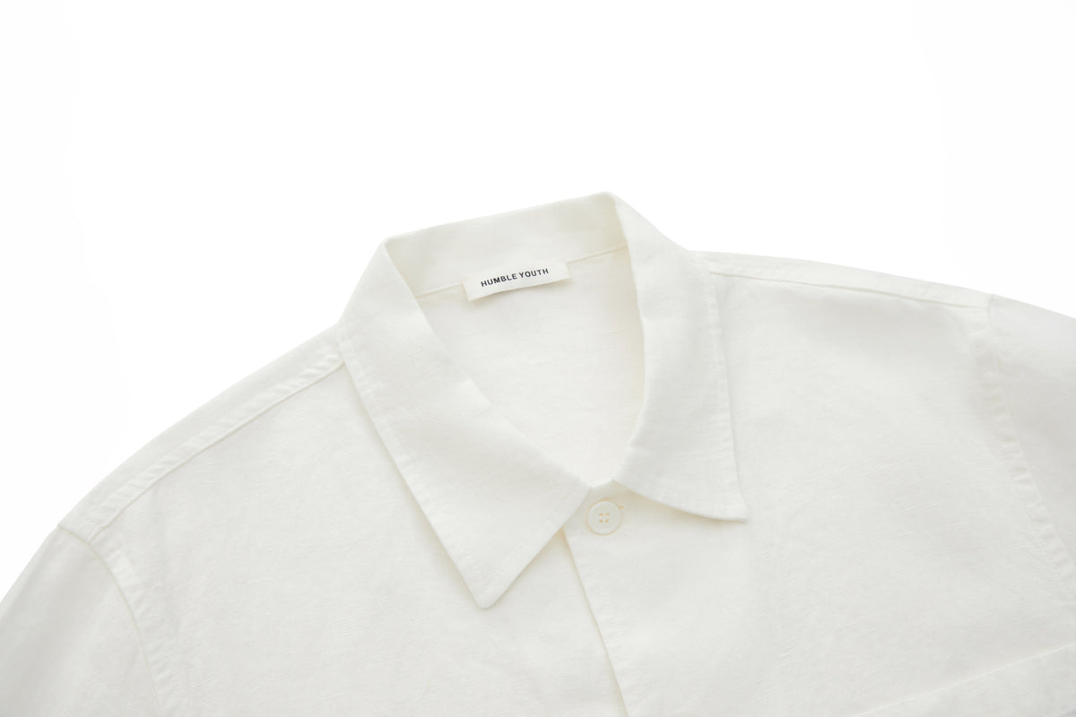 Boxy Short-Sleeve Shirt White – product image 3