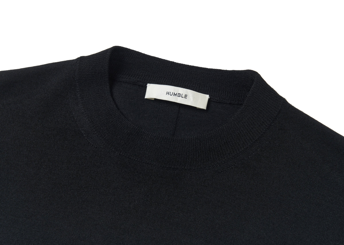 Wool T-Shirt Black (Central Seam) – product image 3