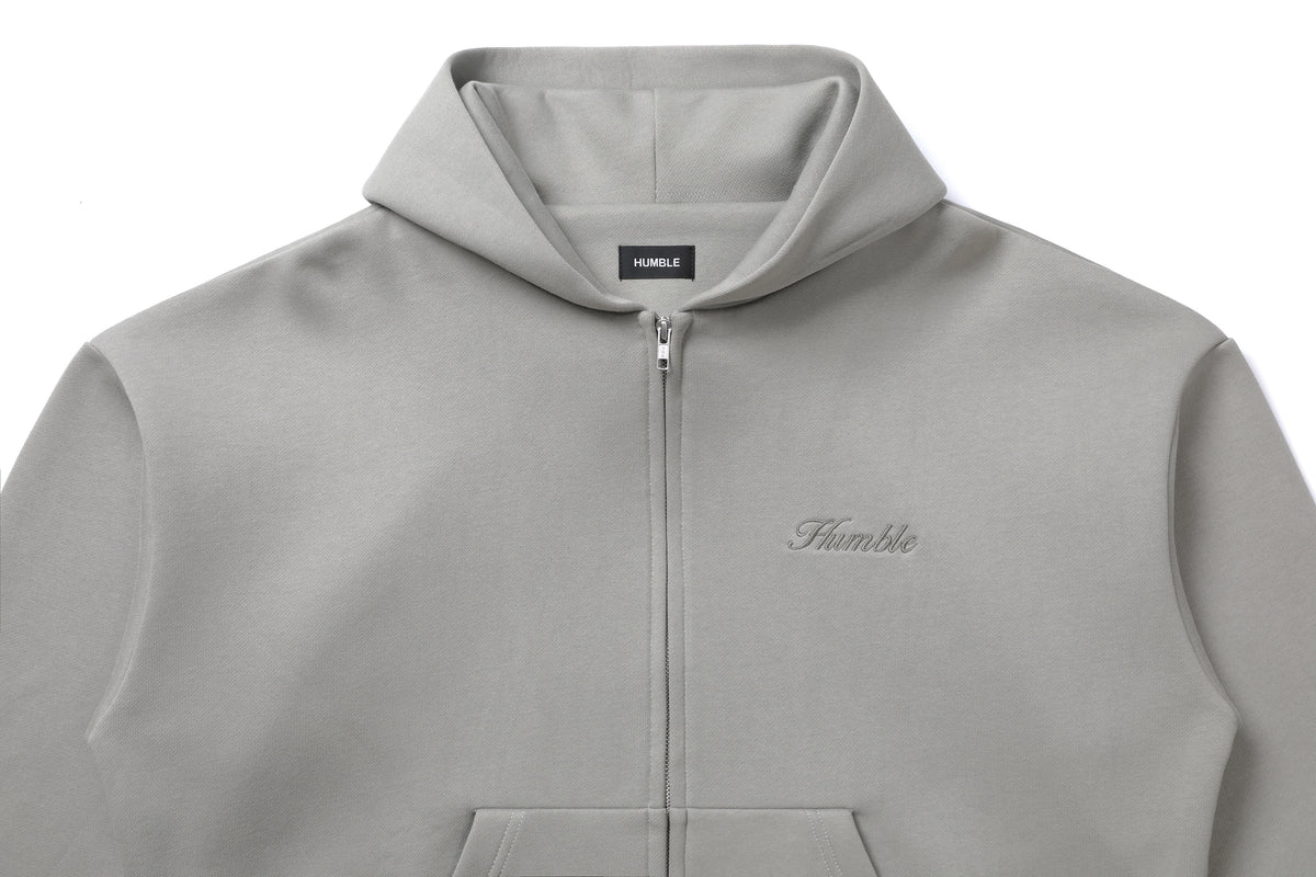 Zip-Up Hoodie Grey – product image 3