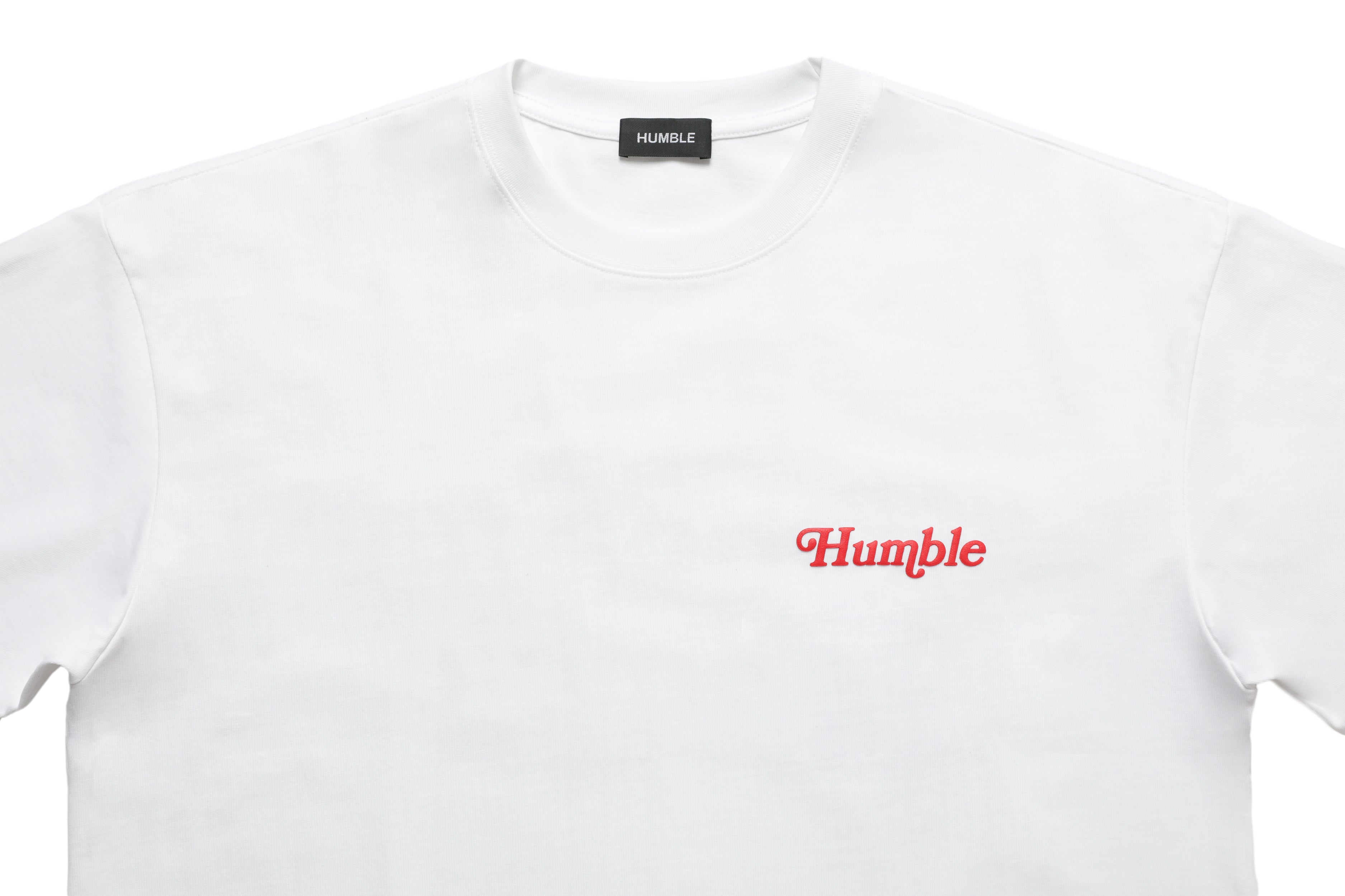 Work Hard Stay Humble Tee White/Red