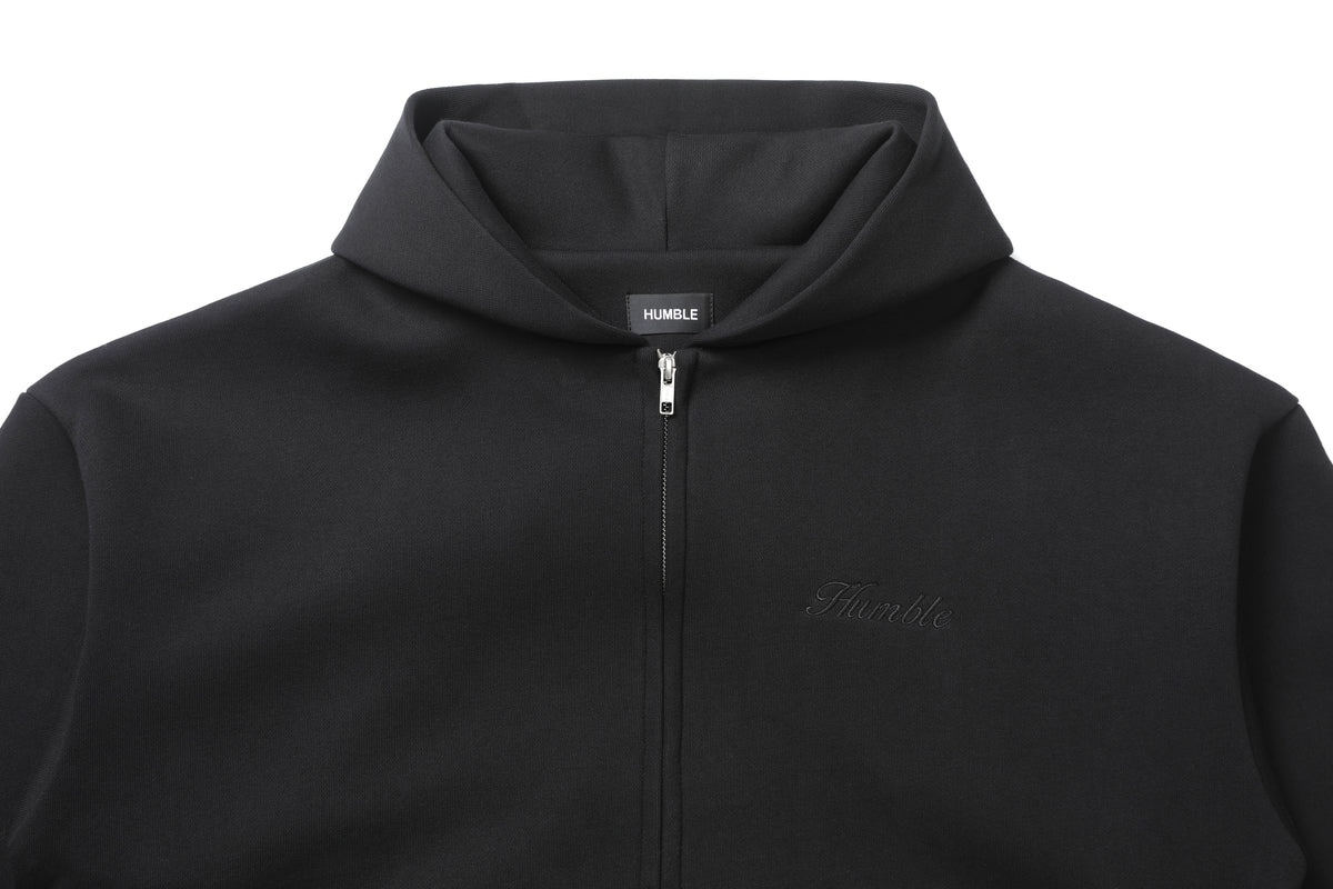 Zip-Up Hoodie Black – product image 3