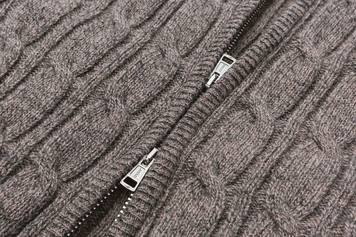 Cable-Knit Zip-Up Hoodie – product image 4