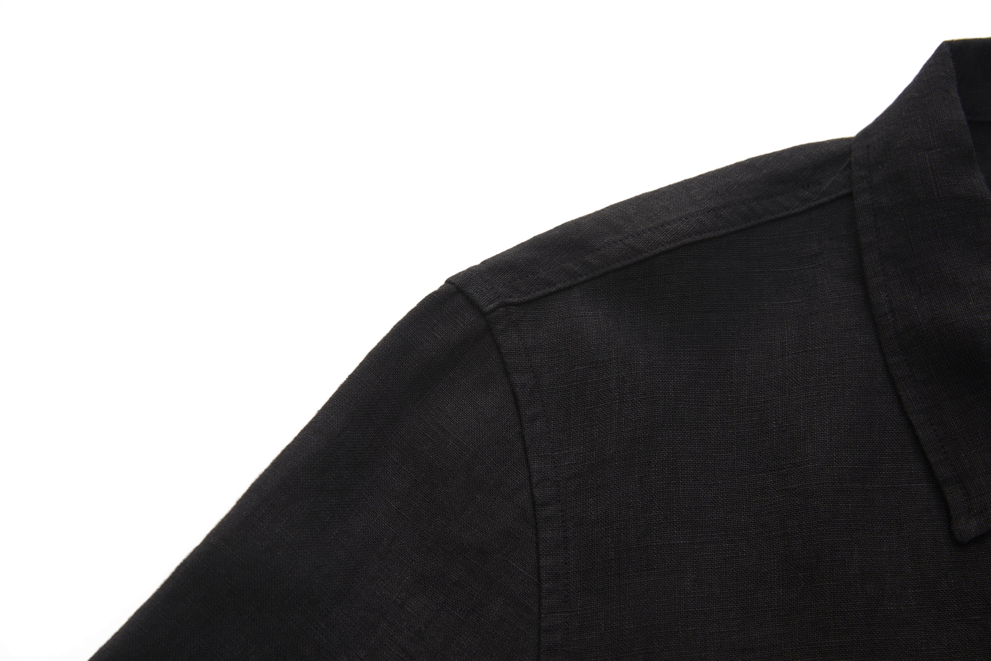 Boxy Short-Sleeve Shirt Black