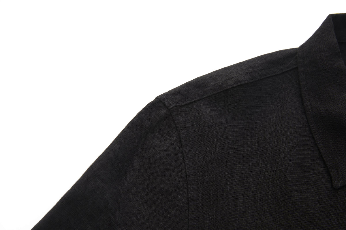 Boxy Short-Sleeve Shirt Black – product image 4