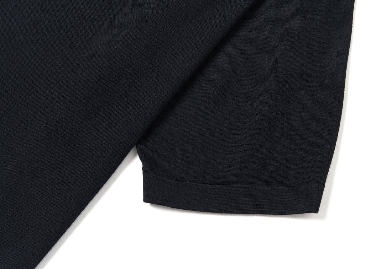 Wool T-Shirt Black (Central Seam) – product image 4