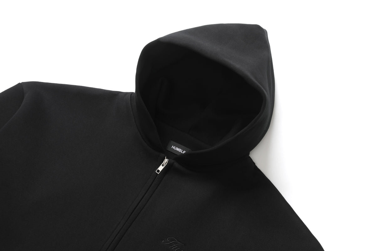 Zip-Up Hoodie Black – product image 4