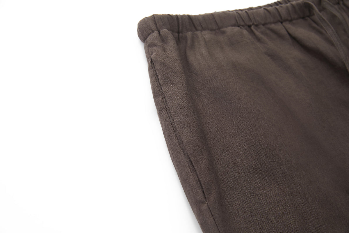 Linen Pants Brown – product image 4