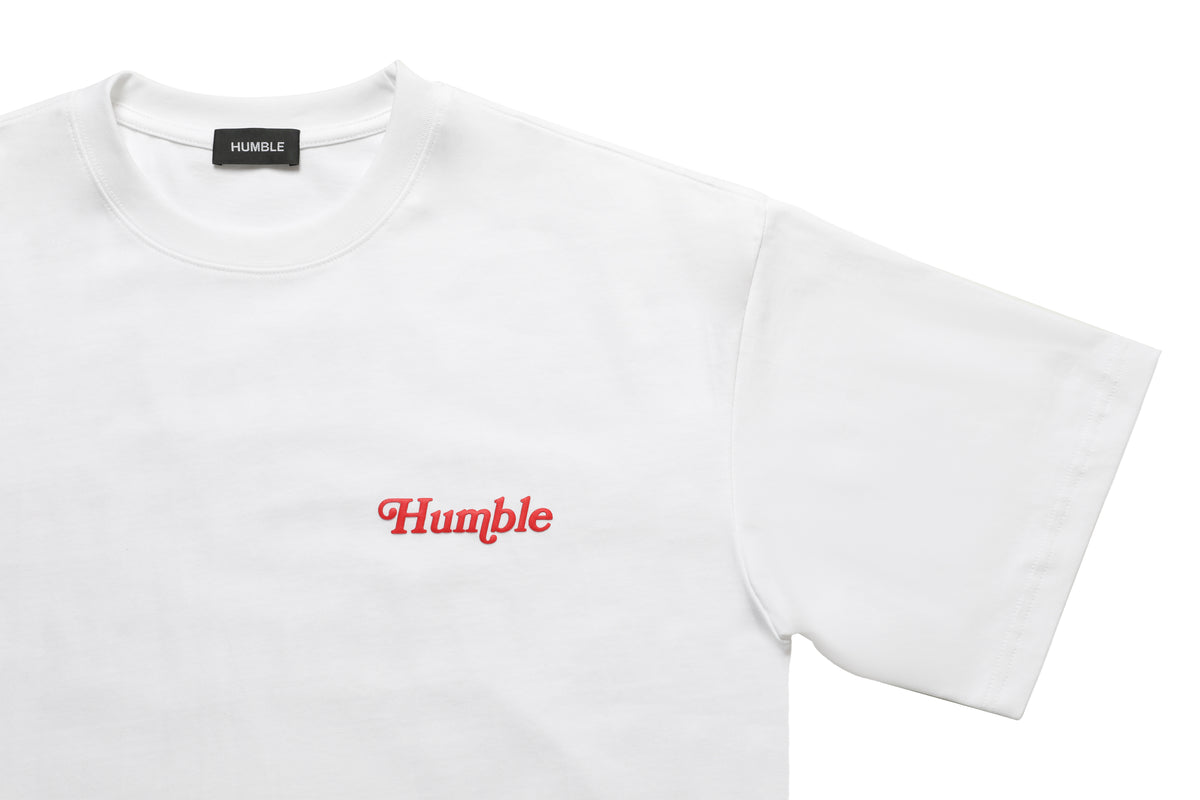 Work Hard Stay Humble Tee White/Red – product image 4