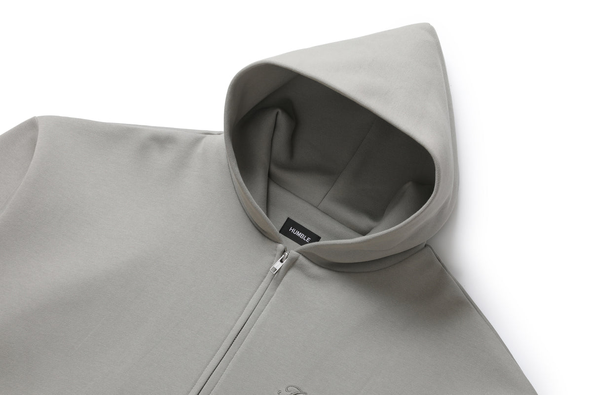 Zip-Up Hoodie Grey – product image 4