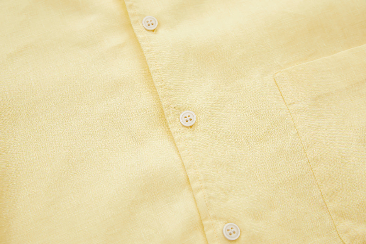 Linen Shirt Yellow – product image 4