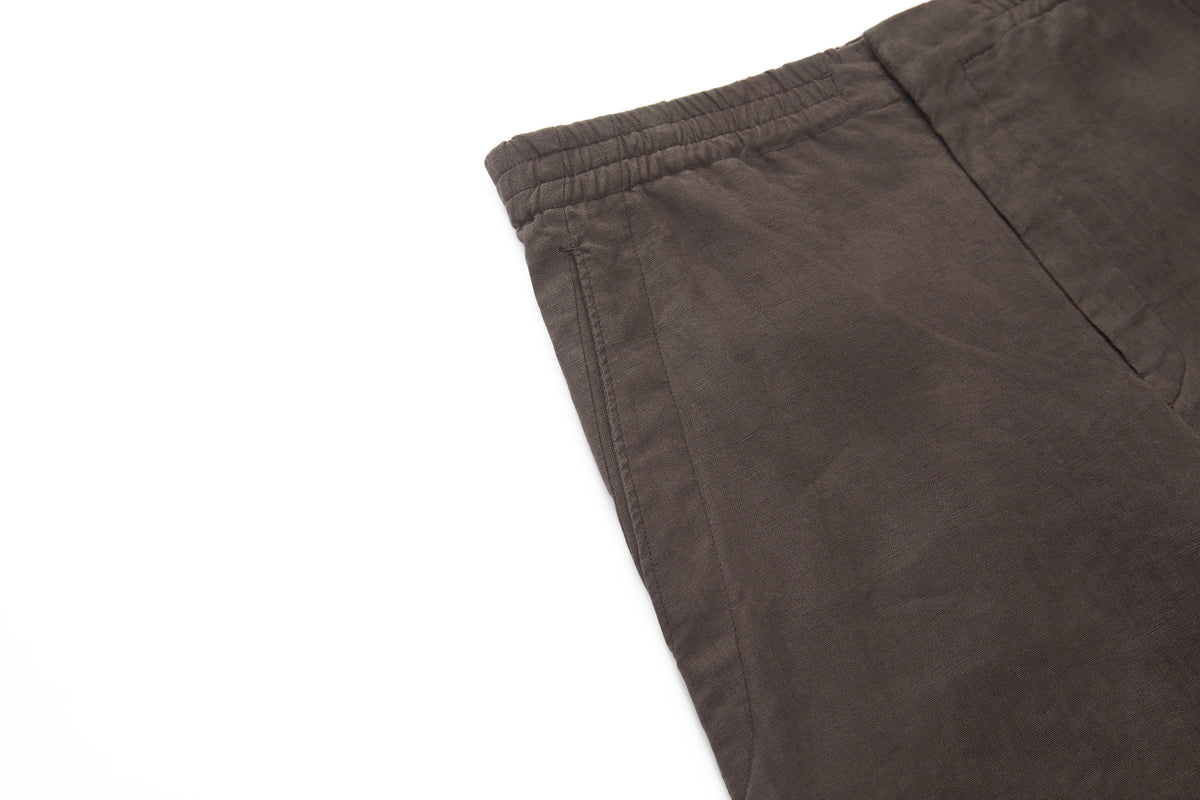 Linen Shorts Brown – product image 4